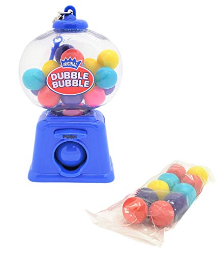 Colorful 4" Gumball Dispenser Machine Keychains With Original Gumballs Included! (4 Pack) #TOP3