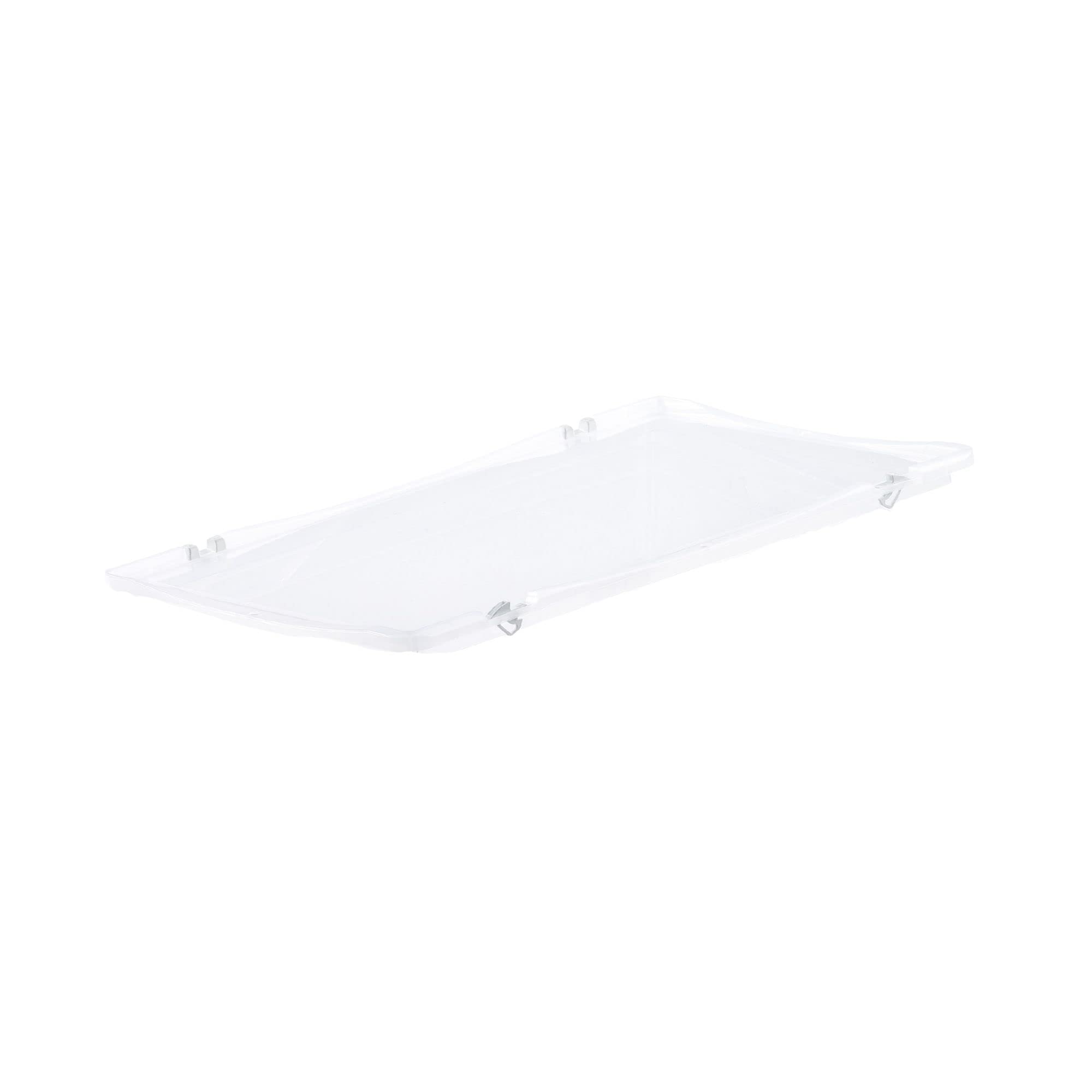 PROREGAL SuperSparSet 5x Scharnierdeckel für transparente Eurobehälter BasicLine & LightLine | BxT 40x60cm | Eurobox, Transportbox, Transportbehälter, Stapelbehälter