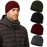 Paquete de 4 gorros de ciclismo debajo del casco, gorro ligero y holgado para hombre y mujer, suave, fino, cálido para invierno con diseño de calavera para correr, esquiar y andar en bicicleta