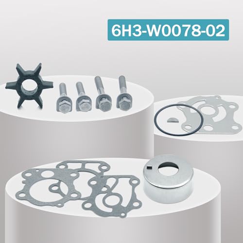 Image of Outboard Water Pump Repair Kits for Yamaha 50 60 70 HP Sierra 18-3465 Outboard Lower Unit 6H3-W0078-02