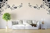 【Fácil de pegar y quitar】: Nuestras pegatinas de pared con plantas de hojas y flores se aplican a cualquier superficie lisa para decorar fácilmente su hogar. Y se despega fácilmente para un reposicionamiento rápido sin dejar ningún residuo pegajoso. No se preocupe por los daños.