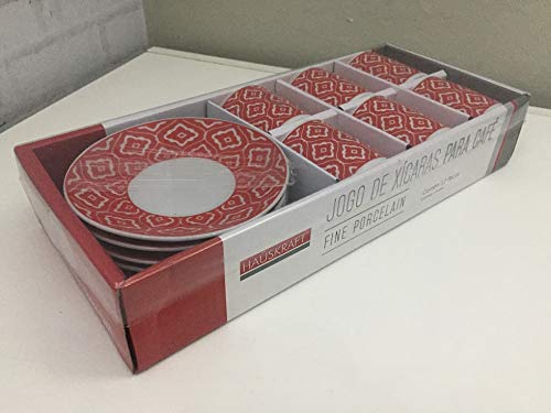 Conjunto de Xícaras Café Vintage Hauskraft 12 peças