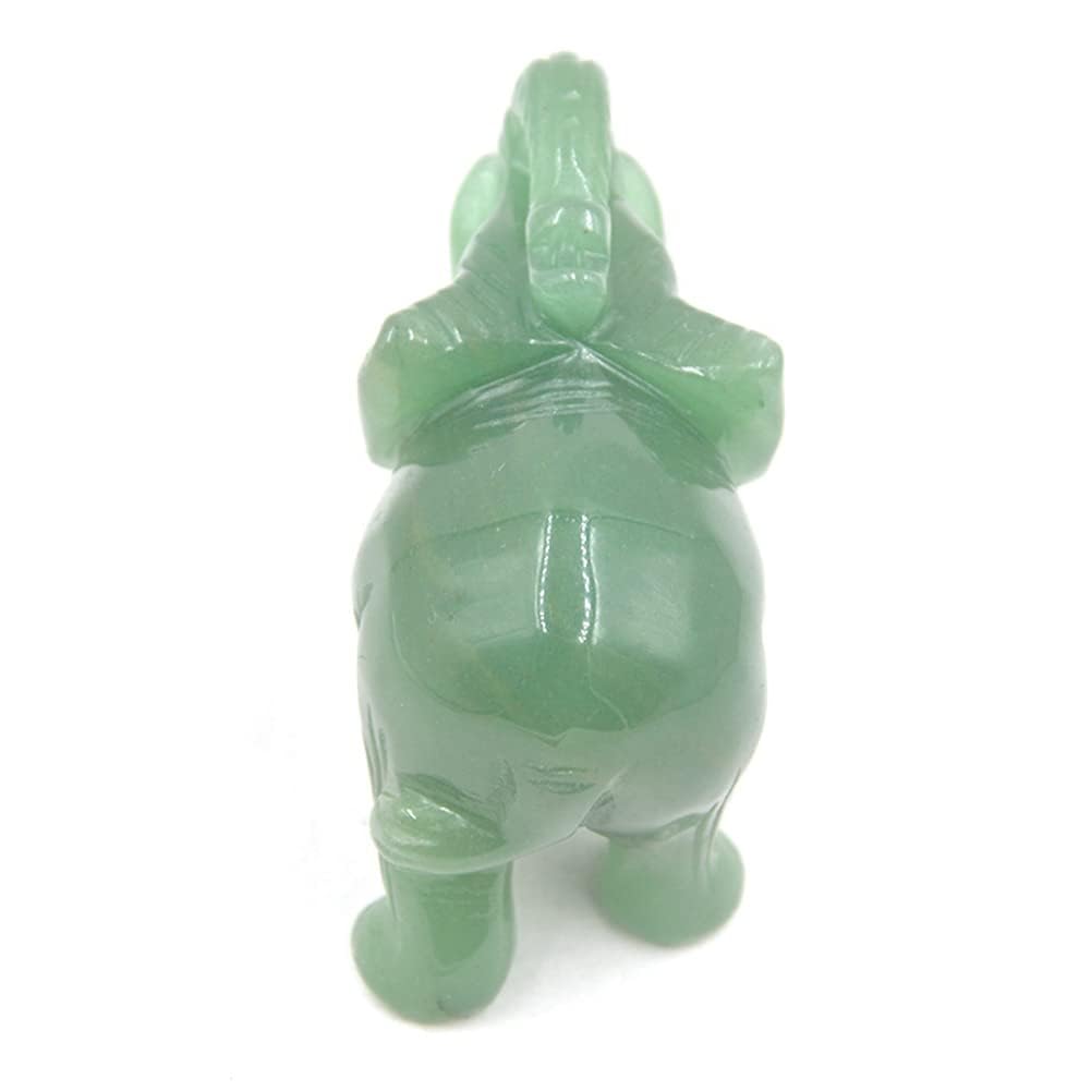 Statua di elefante in giada verde,statuette di elefanti portafortuna