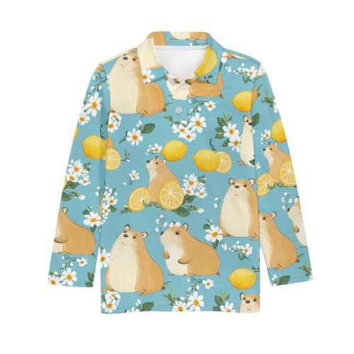 HUIACONG Boys Button Shirts for Kids Children Sweatshirts for Girls