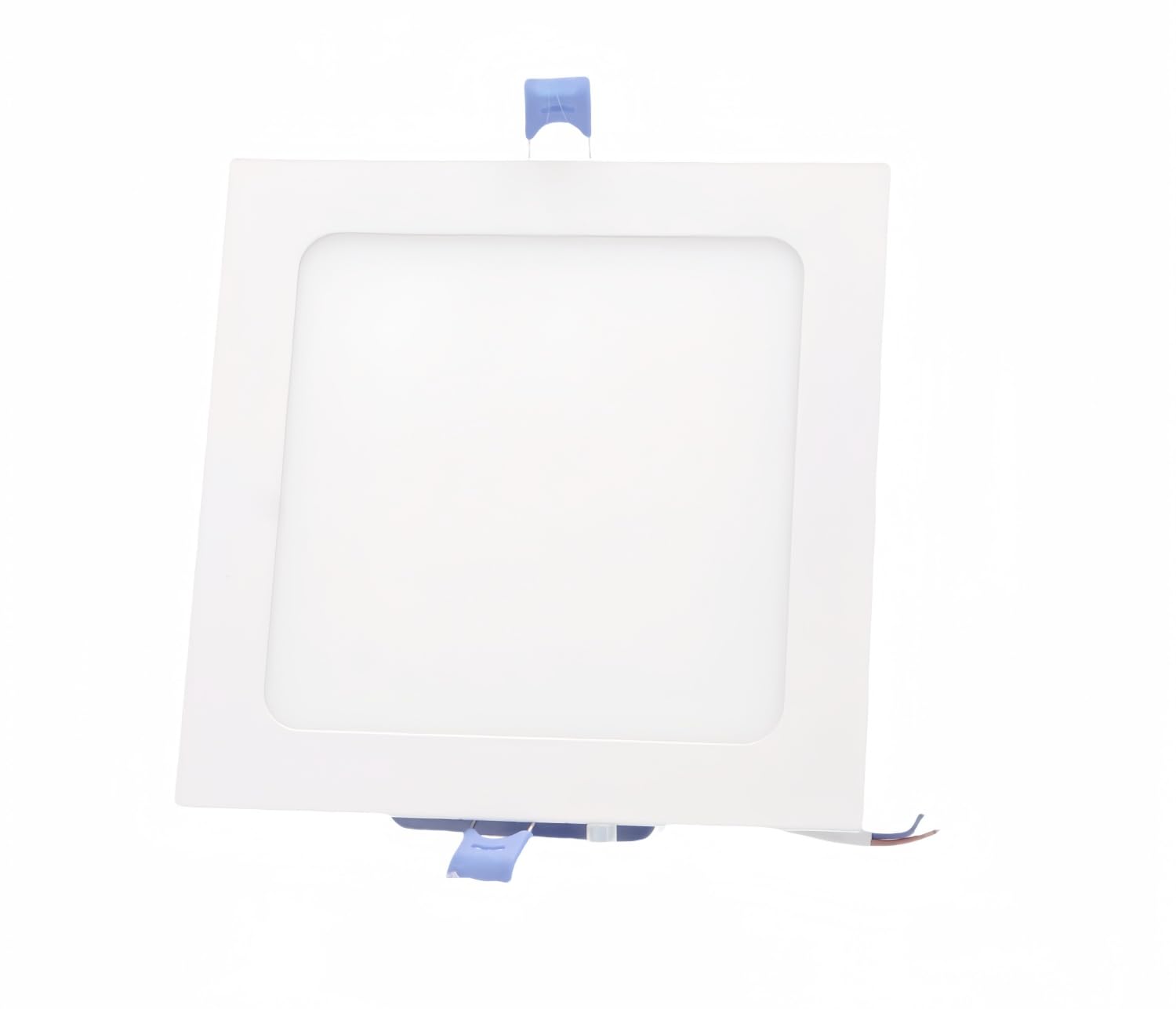 Placa LED Cuadrada 220x220 mm,20W 2000 Lúmenes (Pack 5) Blanco Neutro 4500k Panel Led Super Slim Empotrado Marco Blanco