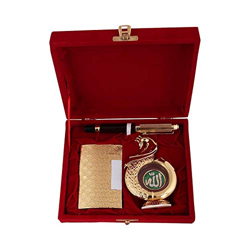 Lavanaya SilverLavanaya Silver Steel 3 in 1 Metal Pen, Card Holder and Table Clock (3 in 1 RVB)