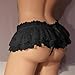 Ohraina Men's Panties Sissy Cross Dressing Underwear Sexy Soft Ruffled Skirt Sissy Lace (Color : pink, One Size : 1Pc)