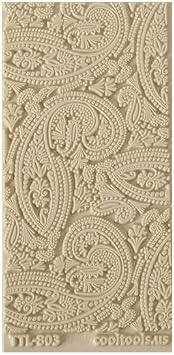 Cool Tools - Flexible Texture Tile - Mehndi Paisley - 4 X 2