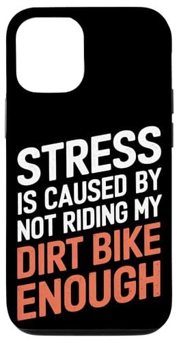 Le stress est causé par le fait de ne pas rouler assez sur ma moto tout-terrain Coque pour iPhone 12/12 Pro
