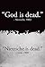 Produktbild Gott ist tot - Nietzsche - Nietzsche ist tot - Gott Poster Drucken (60,96 x 91,44 cm)