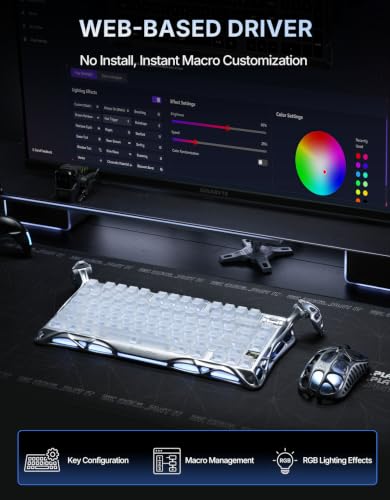 Image of GravaStar Mercury K1 Pro 75% Wireless Mechanical Gaming Keyboard, Hot-Swap