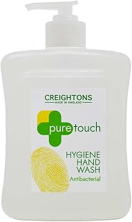 Creightons Pure Touch Pure Touch Antibac Handwash (500ml) - Effectively removes dirt and germs to keep hands hygienically clean, refreshed and protected. Vegan friendly/cruelty free., Clear white