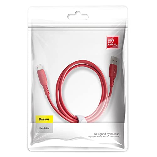 Cabo Resistente Para iPhone 1,20cm 2.4a Qc Colorful Baseus Vermelho