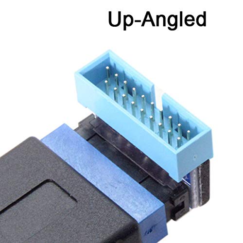 Chenyang Cy Usb 3.0 20Pin Male 90 Degree To Female Extension Adapter For Motherboard Mainboard Up Angled Low Profile Type #TOP3