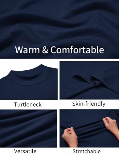 COOFANDY Men's Slim Fit Mock Turtleneck T-Shirts Casual Basic Knitted Long Sleeve Pullover Sweater4