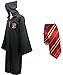 Produktbild Great Adult Harry Potter Gryffindor Slytherin Ravenclaw Hufflepuff Fancy Robe Cloak Costume And Tie (S, Gryffindor Robe&Tie)
