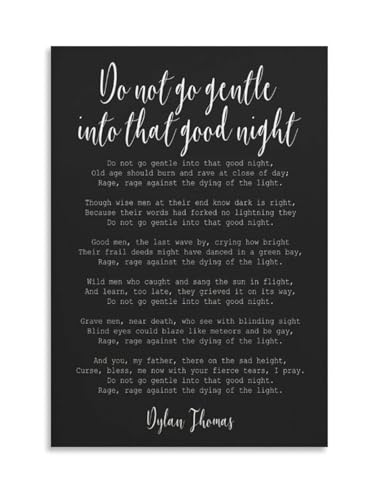 Poster Dylan Thomas enmarcado: el regalo literario ideal para lectores y despachos