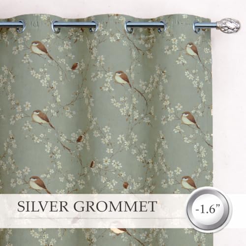 Image of STITCHNEST 'Florea Series' Premium Satin Room Darkening Curtains 7 Feet Long Set of 1 | Door Curtain 7 x 4 Feet | Blocks 70-80% Light | Ideal for Bedroom, Living Room & Home Decor