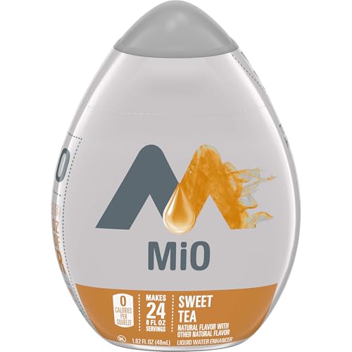 Image of mio Sweet Tea Flavored with other natural flavor Liquid Water Enhancer, 1.62 fl oz Bottle (Pack of 12)