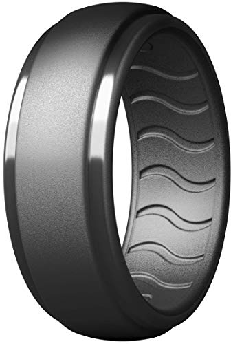 Image of Mens Silicone Wedding Band - Rubber Wedding Rings, Silicone Wedding Band