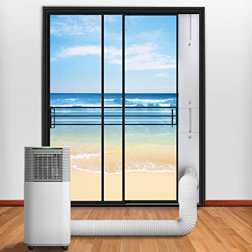 Alpine Hardware Portable Air Conditioner Window Kit With Coupler Adjustable Window Seal For Ac Unit, Sliding Ac Vent Kit For Exhaust Hose, Universal For Ducting With 5 Inch Diameter #TOP4