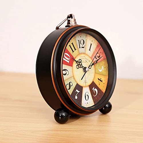 Reloj de mesa retro con péndulo para escritorio y dormitorio 5