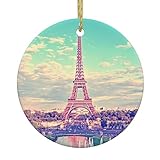 Cadeaux de Noël significatifs : les décorations rondes à suspendre sont des cadeaux de Noël uniques pour la famille, les amis ou les collègues, peuvent également être utilisées comme Noël, Halloween, Nouvel An, cadeau d'anniversaire pour les voisins, la famille élargie, les amis, également comme décoration d'intérieur.