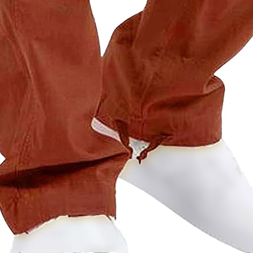 JEsilunmaMY Mens Multi Pockets Casual Cargo Pants Drawstring Outdoor Straight Joggers Pants Workout Hiking Sweatpants for Men4