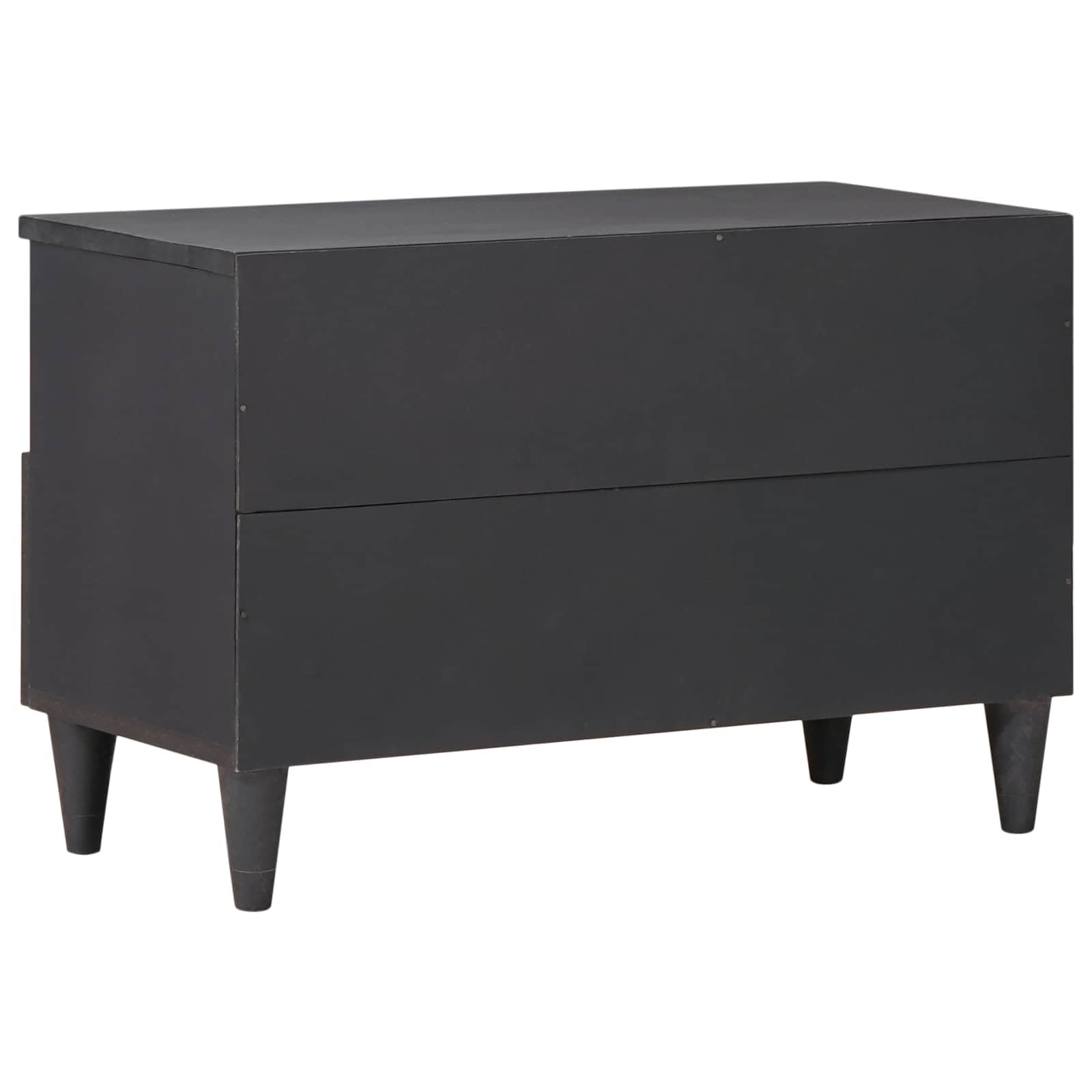 Armario de almacenamiento multicolor de madera maciza de mango 70 x 33,5 x 46 cm con cajón y estampado floral, para sala de estar, cine en casa y juegos