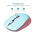 seenda Wireless Mouse, 2.4G Wireless Computer Mouse with Nano Receiver 3 Adjustable DPI Levels, Portable Mobile Optical Mice for Laptop, PC, Chromebook, Computer, Notebook, Pink & Blue