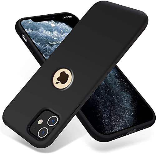 Image of Mobile Back Cover Case for iPhone 11 (6.1 inch), A2221, A2111 (Silicone Case|CameraProtection|Black SC1510)