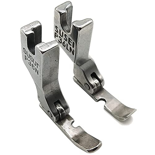 LNKA Industrial Zipper Presser Foot P36N/P36LN for Left,Right Cording Foot for Singer Brother Juki Sewing Machine