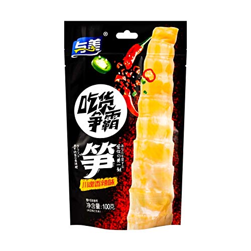 YUMEI Bamboo Shoots Spicy Flavor 100g, Pack of 6