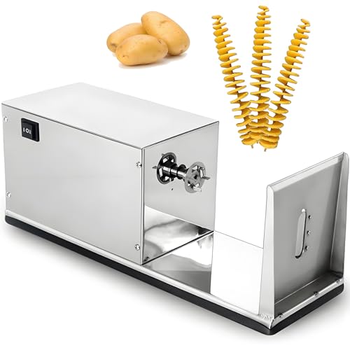 Cortadora Eléctrica en Espiral para Papas de Acero Inoxidable