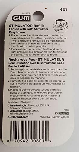 Gum Stimulator & 6 Gum Stimulator Refills With Rubber Tip Replacement #TOP5