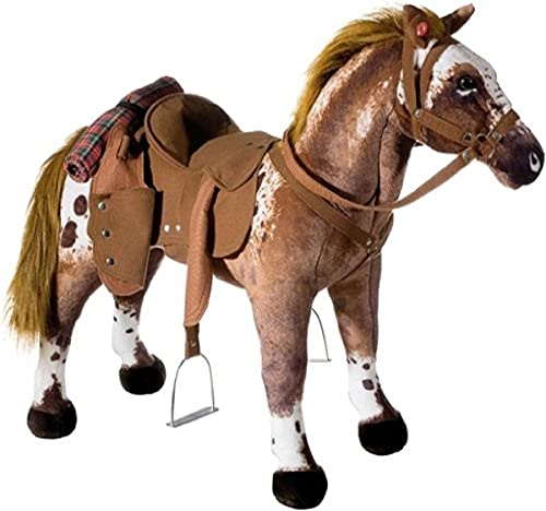 Heunec 723573 - Cowboy Pferd mit Sound 100 kg Tragkraft, Braun