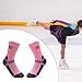 Ice Skating Socks,Kids Knee High Socks,Breathable Roller Skating Socks,Ski Socks,Socks, Pink S