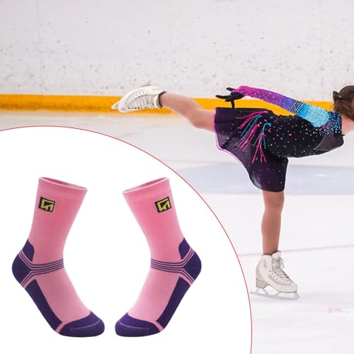 Ice Skating Socks,Kids Knee High Socks,Breathable Roller Skating Socks,Ski Socks,Socks4