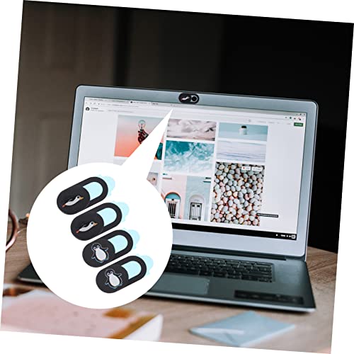 SOLUSTRE 8 Pçs Anti-Peeping Capa De Privacidade Latop Adesivos Pretos Capa De Câmera De Telefone Cap