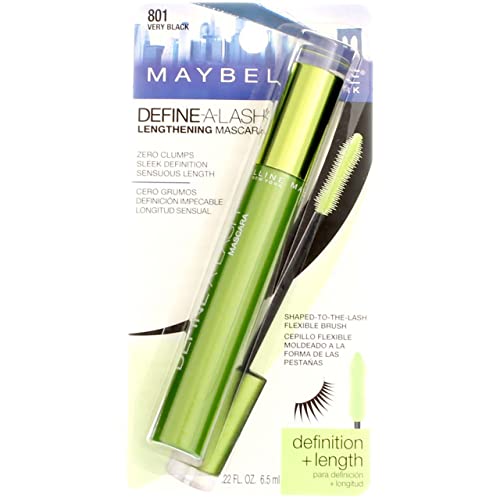 Mascara Define-A-Lash Maybelline cils courts solution longueur Very Black