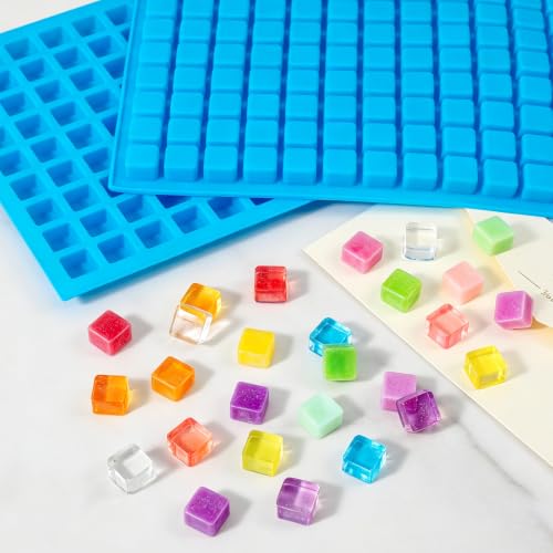 Image of Square Silicone Candy Molds - Mini Silicone Molds for Hard Candy, Chocolate, Gummy, Caramel, Ganache, Ice Cubes