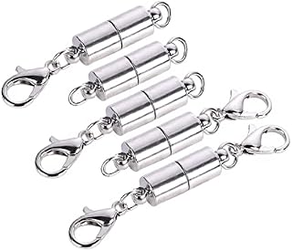 PANYTOW 5 X Silver Plated Magnetic Clasp Jewelry Findings 0.27" Hot