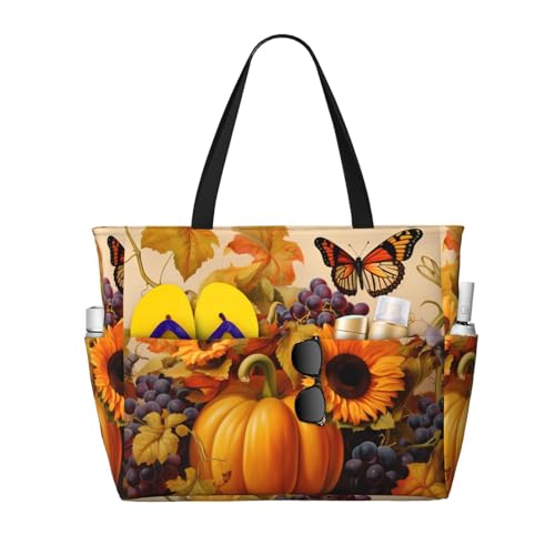 Cute Axolotl Print Large Beach Tote Bag Women Waterproof Sandproof Zipper Beach Tote Bag For Pool Gym Grocery Travel With Wet