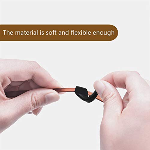 Mikihat 5 Paires Support Antidérapant pour Lunettes, Retenue de Lunettes, Crochet D'Oreille de Lunettes, Crochet D'oreille Antidérapant en Silicone pour Lunettes et Lunettes de Soleil(Noir et Bleu) - Image 6