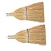 SEWOART 2 Pezzi Scopa da Scrivania Piccola in Paglia Intrecciata Spazzola Mano Ergonomica per Pulizia Interni Tascabile per Scrivania Ufficio Cucina e Spazi Esterni immagine
