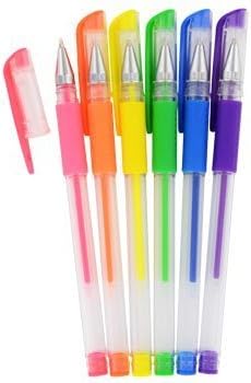 Amazon.com: 6 Neon Fashion Gel Pens 