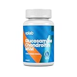 Vplab Glucosamine Chondroitin MSM 90 Tabletten, für mehr Elastizität und Flexibilität im Alltag, Reduziert Entzündungen, vegan und glutenfrei
