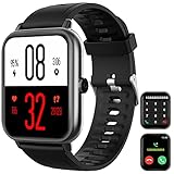 Fairey Smart Watch with Call and Siri(Receive/Make Call) 1.69''Full Touch Screen Fitness Tracker with Body Temperature Heart Rate Blood Sleep Monitor for Men Women Android iOS Samsung Phones