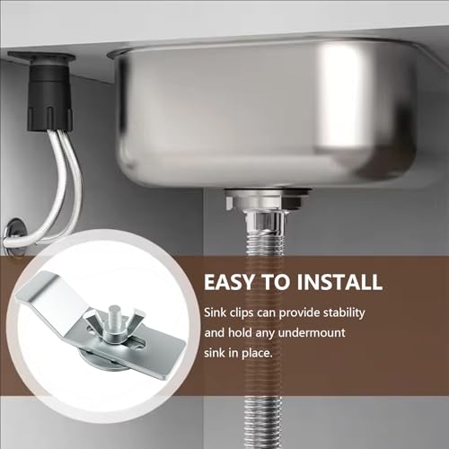 Clips fixation évier pour résoudre les problèmes d'installation sous plan - 7