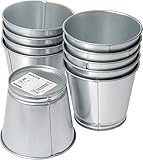 IKEA, Bintje-Blumentopf, verzinkter Stahl, 9 cm, 10 Stück